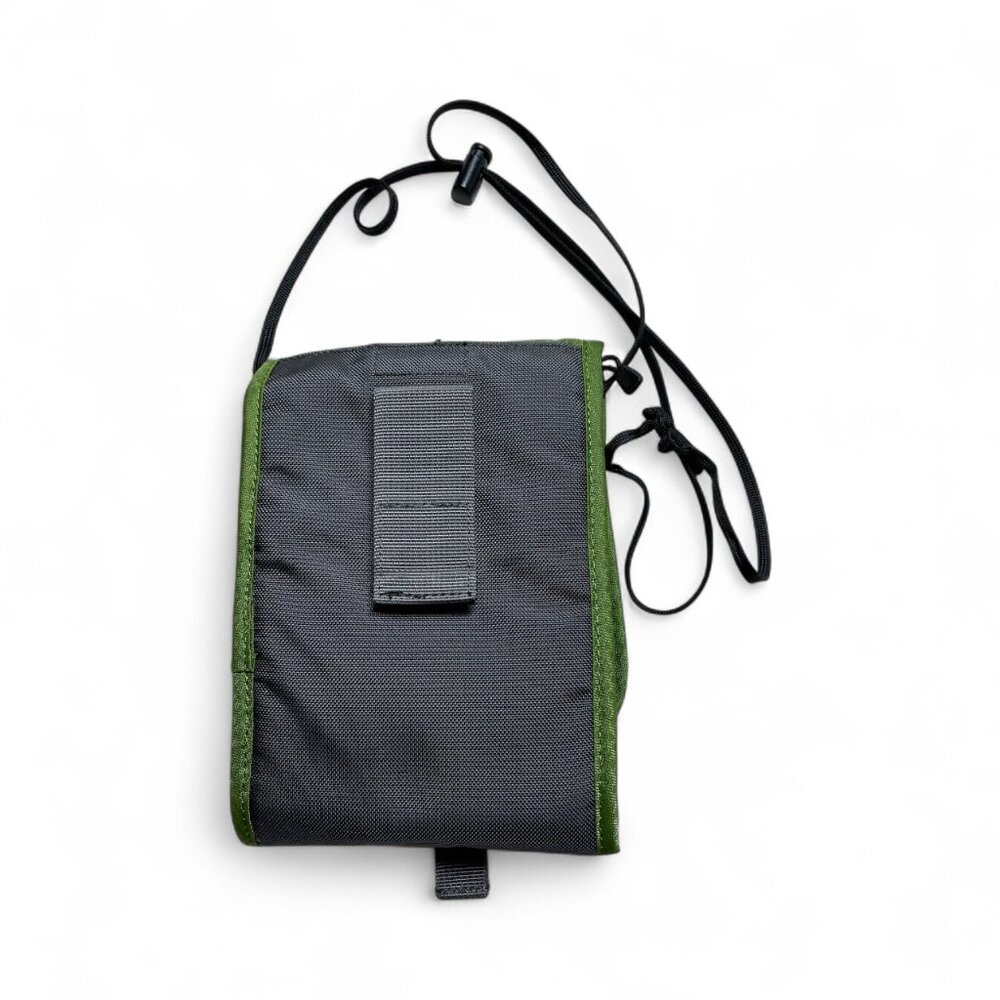 Vintage Eddie Bauer Crossbody Expandable Wallet Bag Green w/ Adjustable Strap - Picture 6 of 7